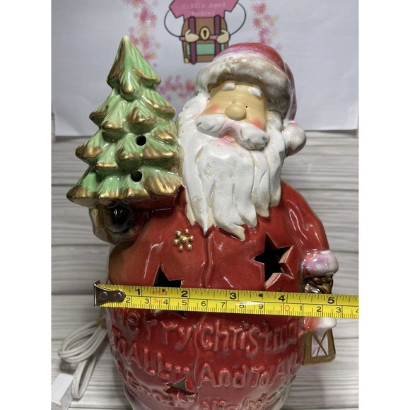 Kirkland's Santa Greeting Nightlight Christmas Decorative Holiday Light Rustic - Picture 8 of 8
